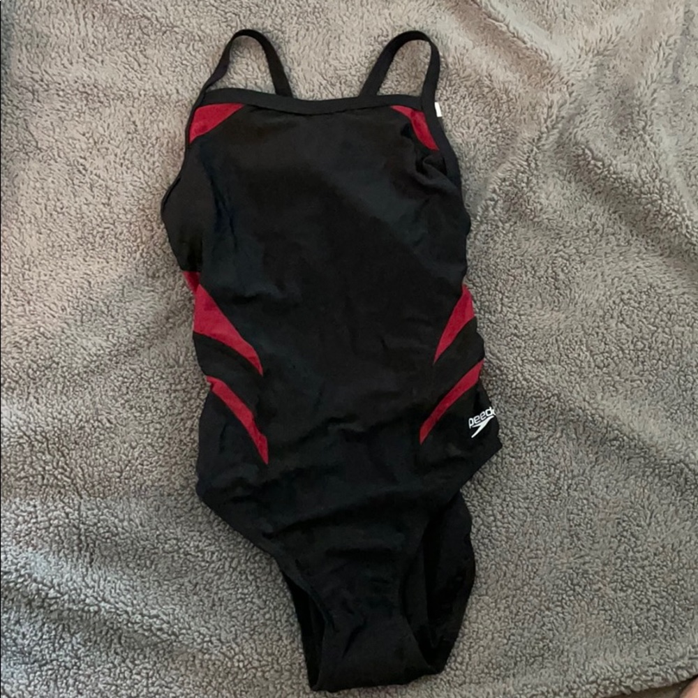 Speedo swimsuit.